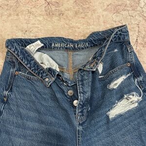Mom Paperbag high waisted jeans Real Good American Eagle SZ 10